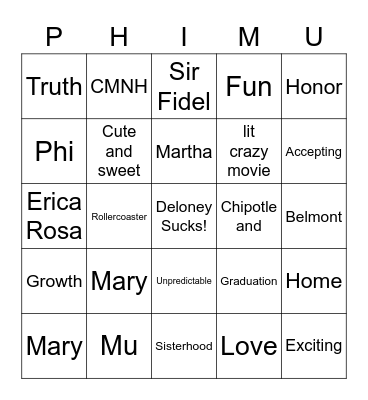 Senior Bingo Board Bingo Card