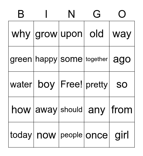1-3a Bingo Card