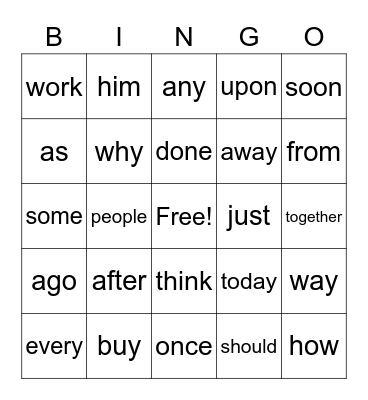 1-3b Bingo Card