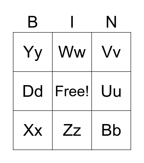 Cycle 1 week 3 Bingo Card