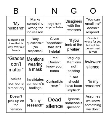 Bonilha Bingo Card
