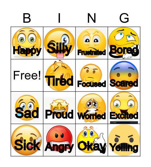 Emoji BINGO Card
