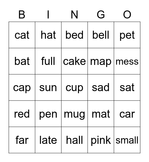 bingo Card