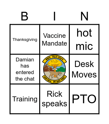 SST BINGO Card