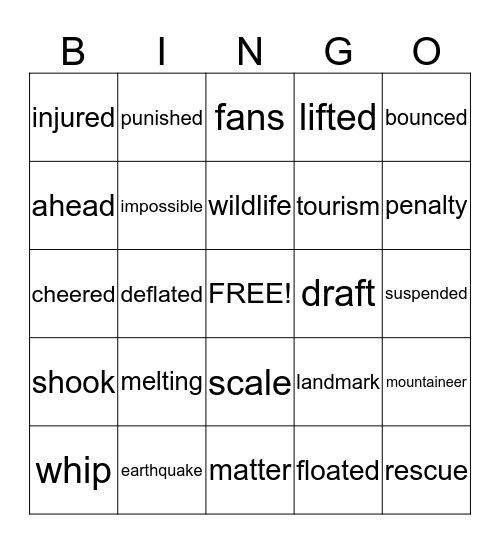 MAY BINGO Card