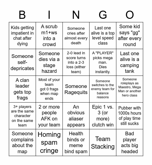 CCBM PUB BINGO Card