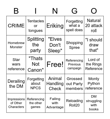 Jarviskir Bingo Card