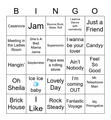 Laster/Rivers Old Skool Bingo Card