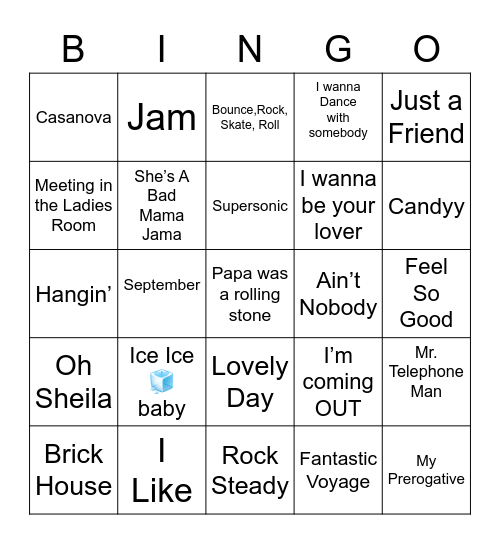 Laster/Rivers Old Skool Bingo Card