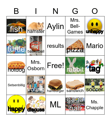 G3 U2 W3 NC VOTING Bingo Card