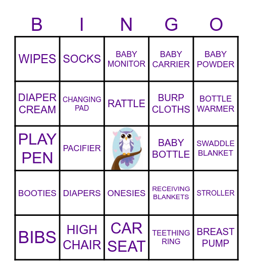 BABY BINGO Card