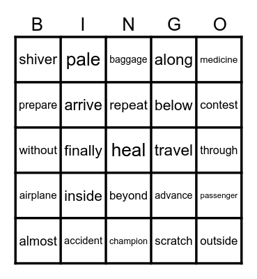 Neptune Bingo Card