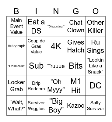 Ru Bingo Card