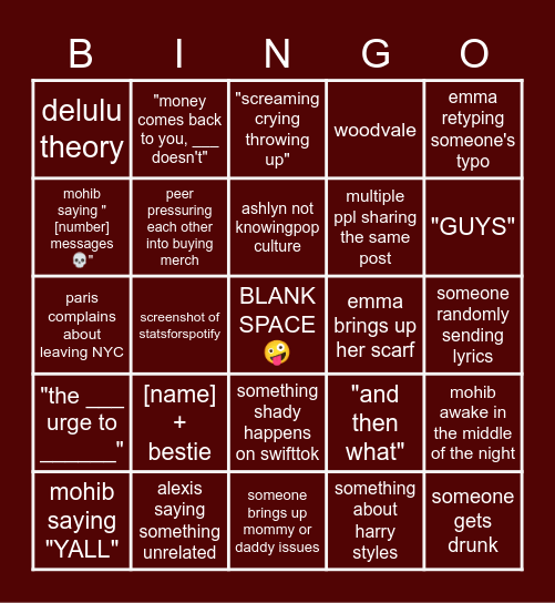 therapy 🤝 bingo Card