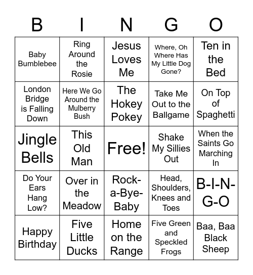 November Bingo Room #1 Bingo Card