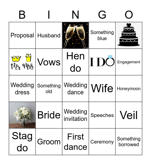 Wedding bingo Card