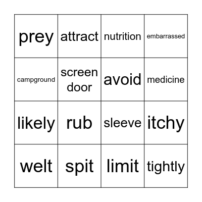 Units 19-20 Bingo Card