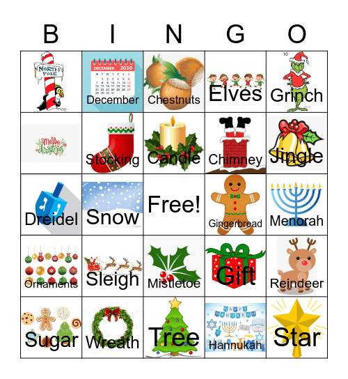 December Bingo Card