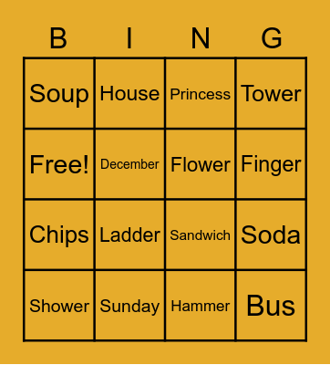 BINGO!! Bingo Card