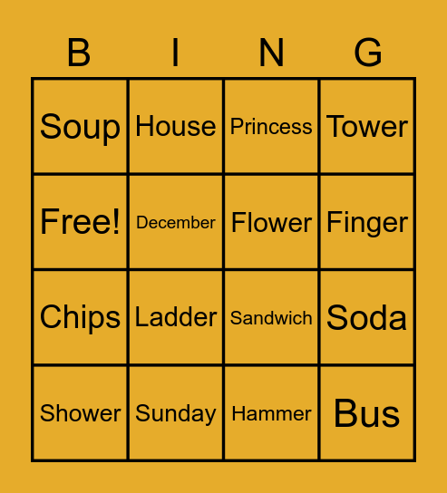 BINGO!! Bingo Card