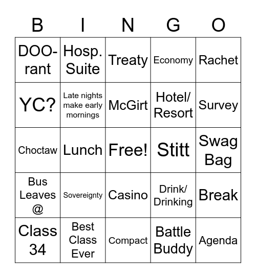 LOK - Durant Bingo Card