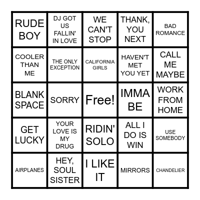 BRUSH MY TEETH W/ A BOTTLE OF JACK Bingo Card