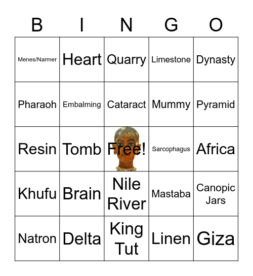 Ancient Egypt Bingo Card
