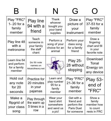 Thanksgiving Break Bingo! Bingo Card