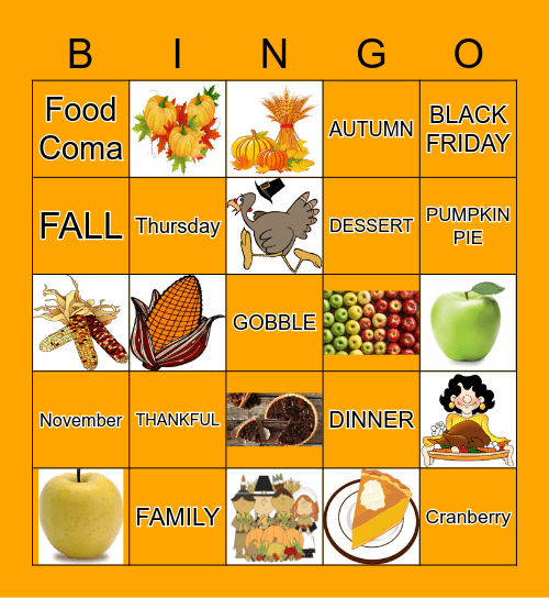 THANKSGIVING2021 Bingo Card