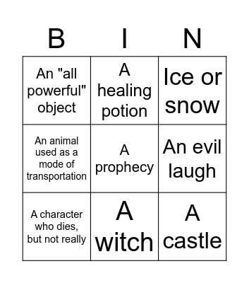 Stardust Bingo! Bingo Card