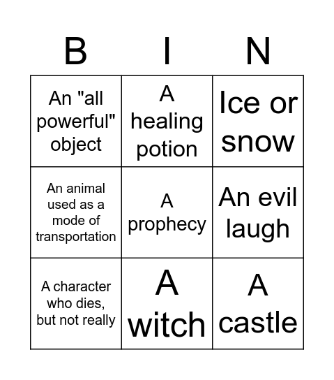 Stardust Bingo! Bingo Card