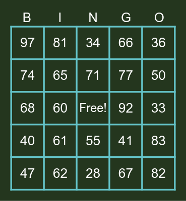 Addition with and without Regrouping Bingo Card