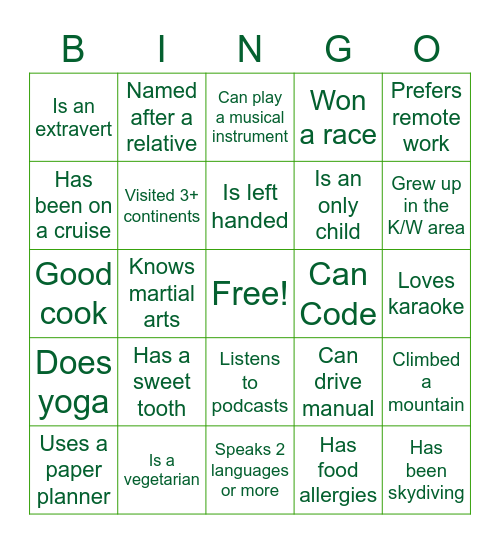 Renison Don Bingo! Bingo Card