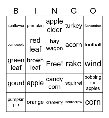 PBIS FALL Bingo Card