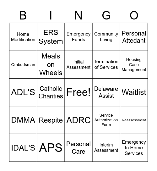 CSP BINGO FINDER Bingo Card