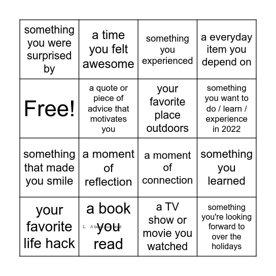 Bingo Card