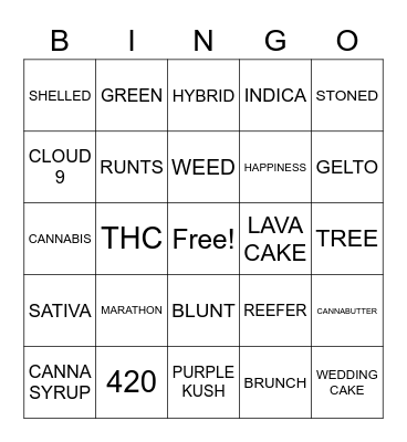 BLUNT & BRUNCH BINGO Card