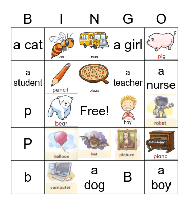 Base Camp 1 Unit 1 Bingo Card
