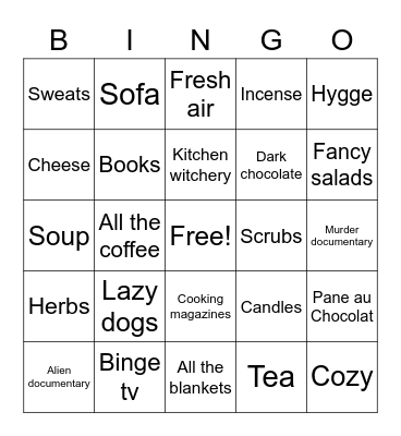 Flannery's Bingo Card