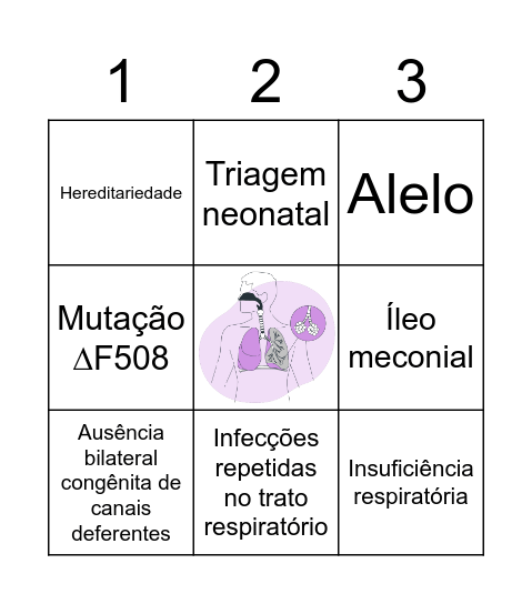 Bingo - Fibrose Cística Bingo Card