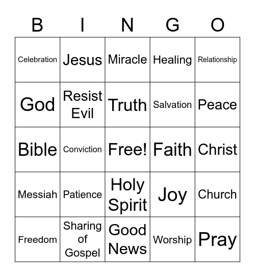 Alpha Celebration Bingo Card