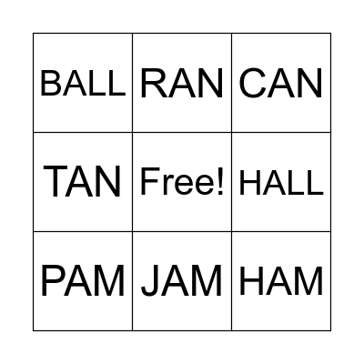 Glued Sounds Bingo Card