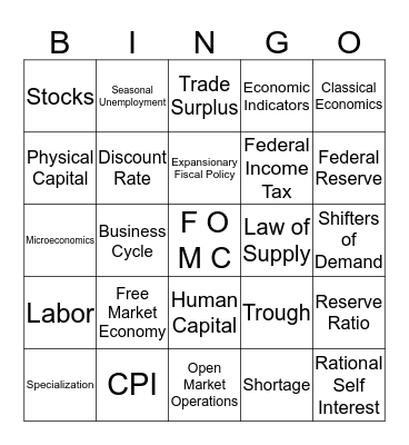 Marketing Final #3 Bingo Card