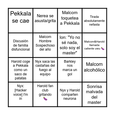 Kult TarotiCUM bingo time! Bingo Card