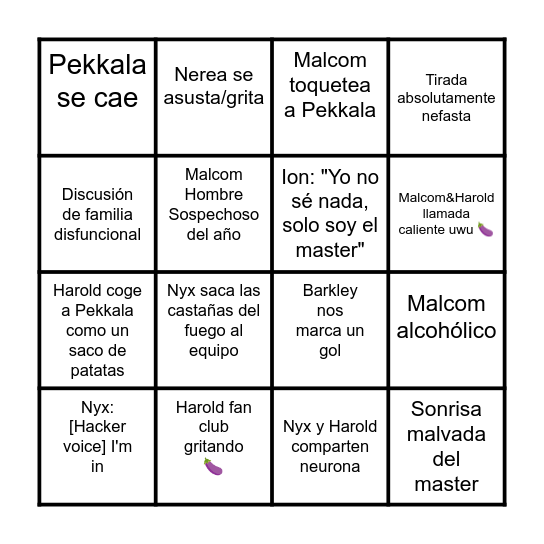 Kult TarotiCUM bingo time! Bingo Card