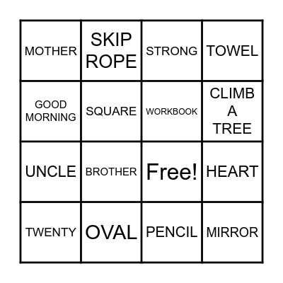 Bingo Card