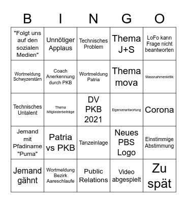DV PKB Bingo Card