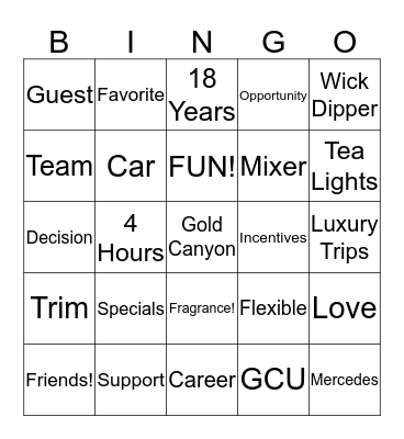 Dotty Bingo! Bingo Card