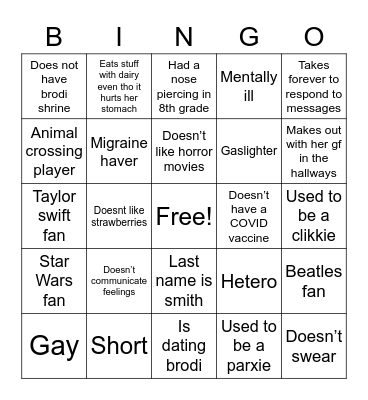 Sabes red flags Bingo Card