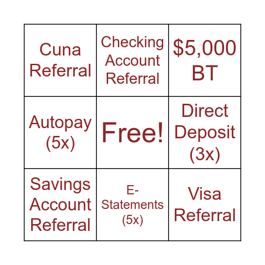 HAPO BINGO Card